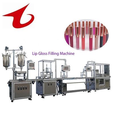 kwaliteit  Small Volume 20L Cosmetic Cosmetic Tube Lip Gloss Viscous Liquid Filling Machine fabriek