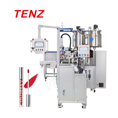 kwaliteit  Beverage Equipment TENZ TM-12-1F Full Lip Gloss Cosmetic Automatic Mascara Filling Capping Machine fabriek